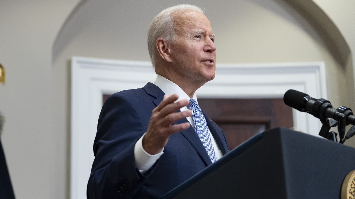 President Joe Biden delivers remarks on the passage of gun safety bill S. 2938, the Bipartisan Safer Communities Act, Saturday, June 25, 2022, in the Roosevelt Room of the White House. (Official White House Photo by Erin Scott)