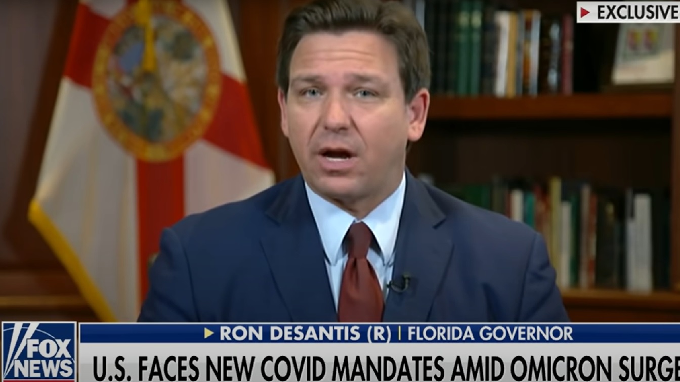 Ron DeSantis. Image Credit: Fox News Screenshot.