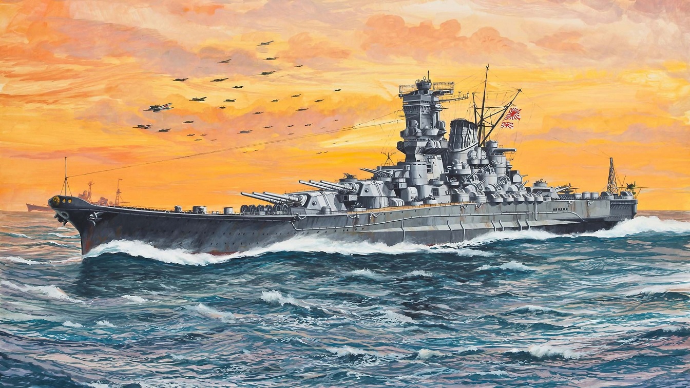 Yamato-Class Battleship/Artist Rendition. Image Credit: Creative Commons.