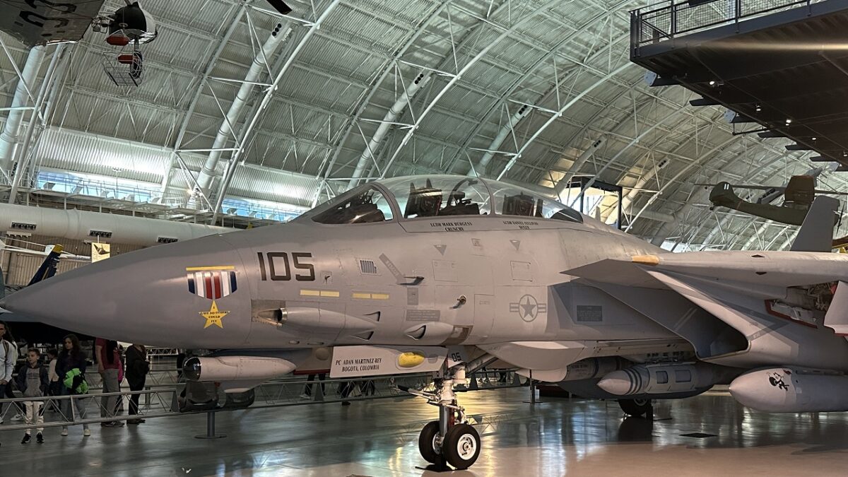 F-14 Tomcat. Image Taken at U.S. Air and Space Museum outside of Washington, D.C. Image Credit: 19FortyFive.com