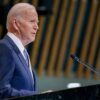 Joe Biden speaking at the UN on September 21, 2022. White House Image.