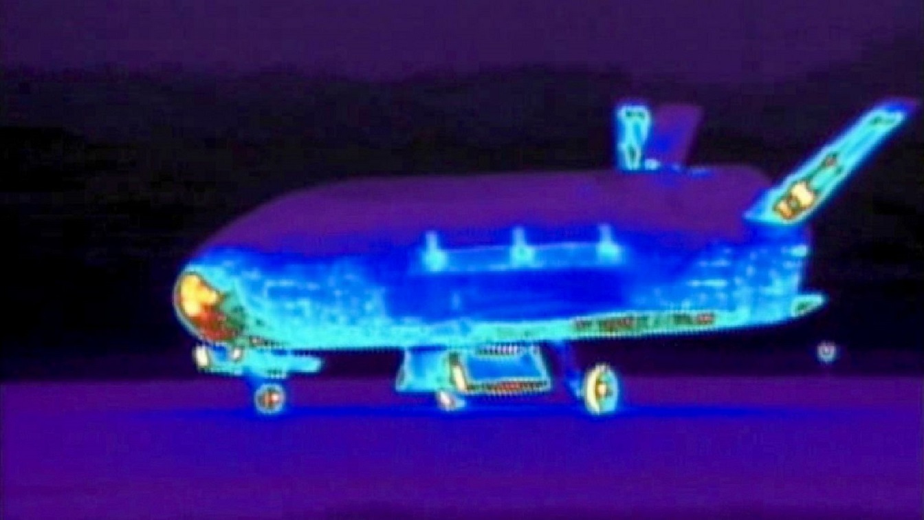 X-37B. Image Credit: NASA YouTube/Screenshot.