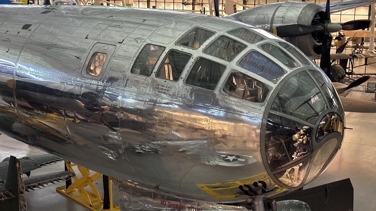 Enola Gay B-29. Image was taken on October 1, 2022. Image Credit: 19FortyFive.com