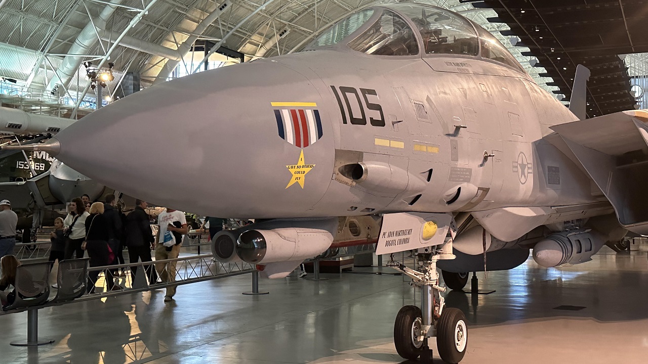 F-14 Tomcat. Image taken at National Air and Space Museum on October 1, 2022. Image by 19FortyFive.