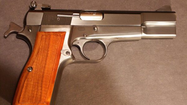 Browning P-35 Hi-Power 9mm. Image Credit: Creative Commons.