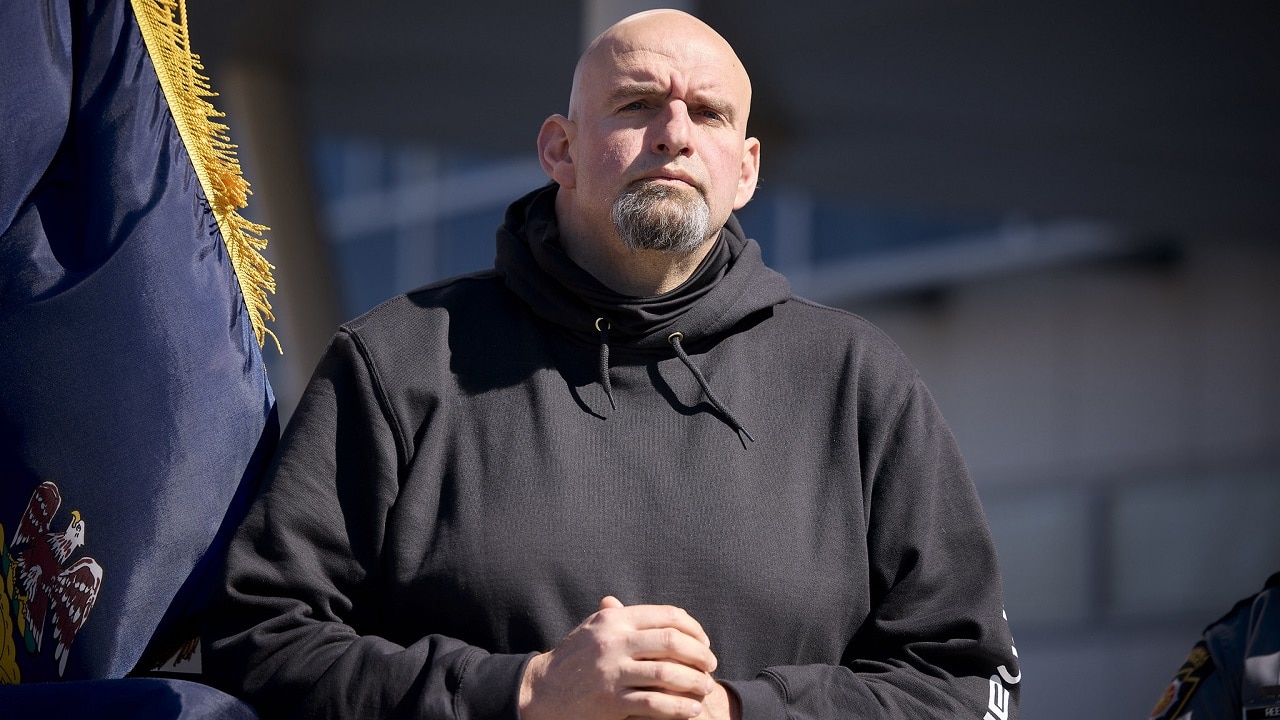 Lt. Gov. John Fetterman listening to speakers. Image Credit: Creative Commons.