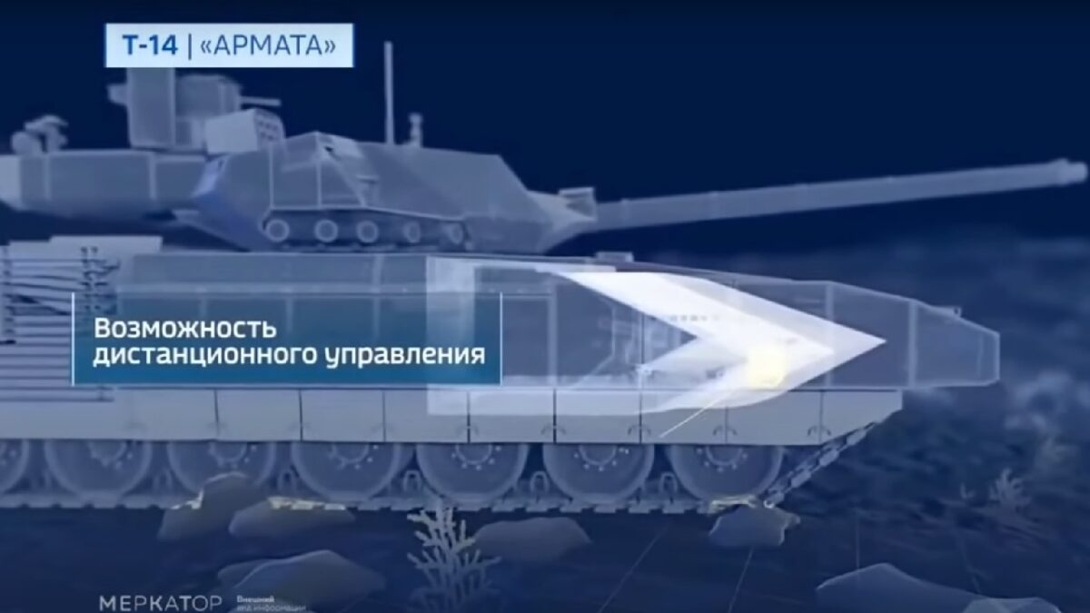 Russia T-14 Armata Tank. Image Credit: YouTube Screenshot.