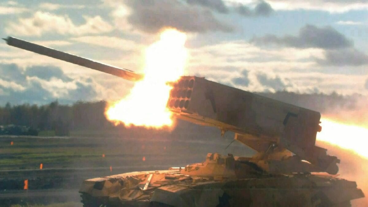 Russian TOS-1A in Ukraine. Image Credit: Creative Commons.