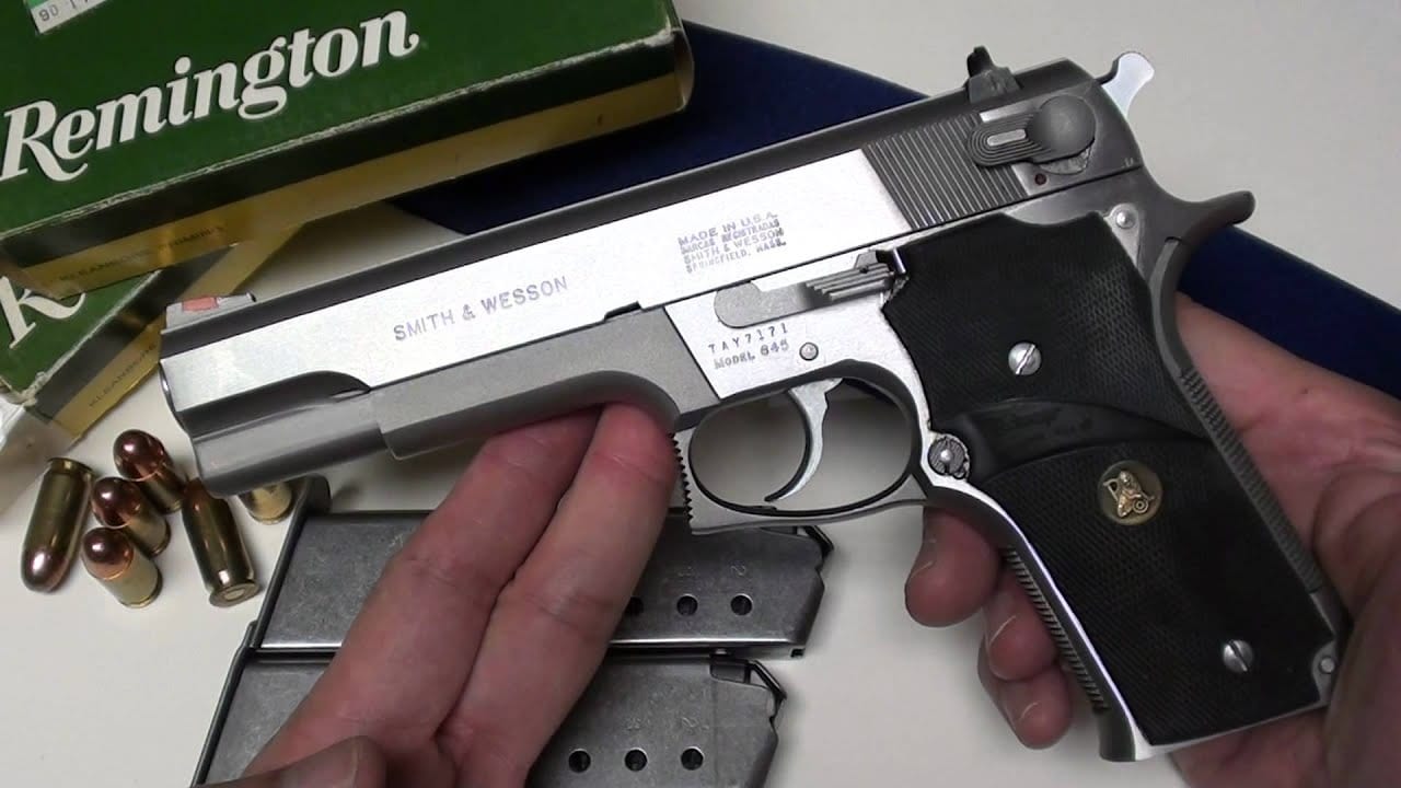 Smith & Wesson Model 645 and 4506 America