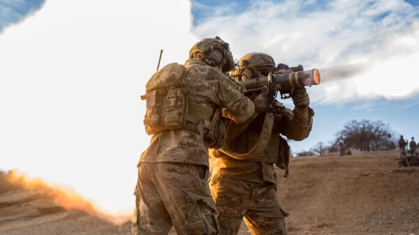 U.S. Army Rangers assigned to 2nd Battalion, 75th Ranger Regiment, fire off a AT-4 at a range on Camp Roberts, Calif., Jan 26, 2014. Rangers use a multitude of weaponry during their annual tactical training. (U.S. Army photo by Pfc. Rashene Mincy/ Not Reviewed)