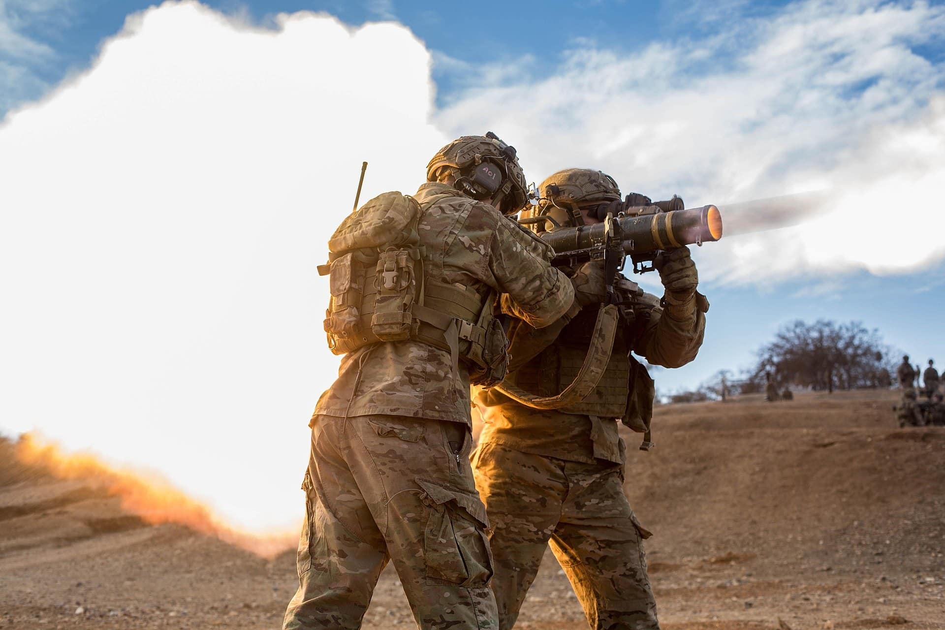 U.S. Army Rangers assigned to 2nd Battalion, 75th Ranger Regiment, fire off a AT-4 at a range on Camp Roberts, Calif., Jan 26, 2014. Rangers use a multitude of weaponry during their annual tactical training. (U.S. Army photo by Pfc. Rashene Mincy/ Not Reviewed)