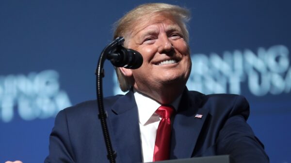 By Gage Skidmore: President of the United States Donald Trump speaking with attendees at the 2019 Student Action Summit hosted by Turning Point USA at the Palm Beach County Convention Center in West Palm Beach, Florida.