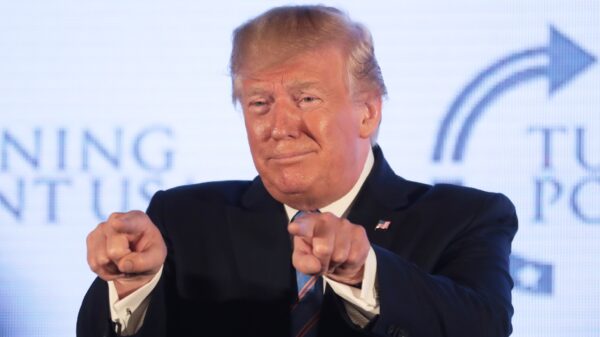 President of the United States Donald Trump speaking with attendees at the 2019 Teen Student Action Summit hosted by Turning Point USA at the Marriott Marquis in Washington, D.C. Image Credit: Gage Skidmore.