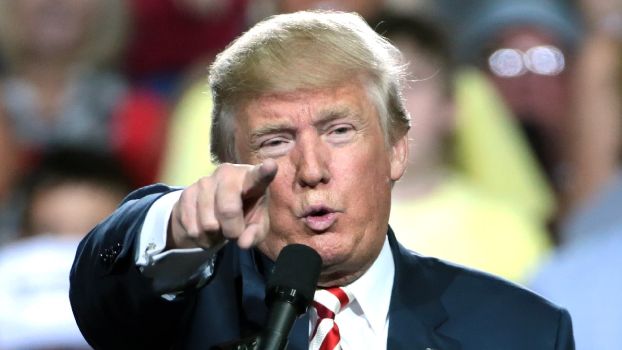 Donald Trump speaking with supporters at a campaign rally at the Prescott Valley Event Center in Prescott Valley, Arizona. By Gage Skidmore.