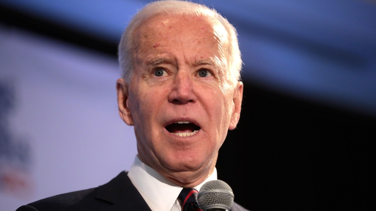 Former Vice President of the United States Joe Biden speaking with attendees at the 2020 Iowa State Education Association (ISEA) Legislative Conference at the Sheraton West Des Moines Hotel in West Des Moines, Iowa.