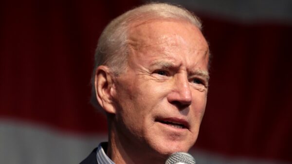 Former Vice President of the United States Joe Biden speaking with attendees at the 2019 Iowa Democratic Wing Ding at Surf Ballroom in Clear Lake, Iowa. Image Credit: Gage Skidmore.