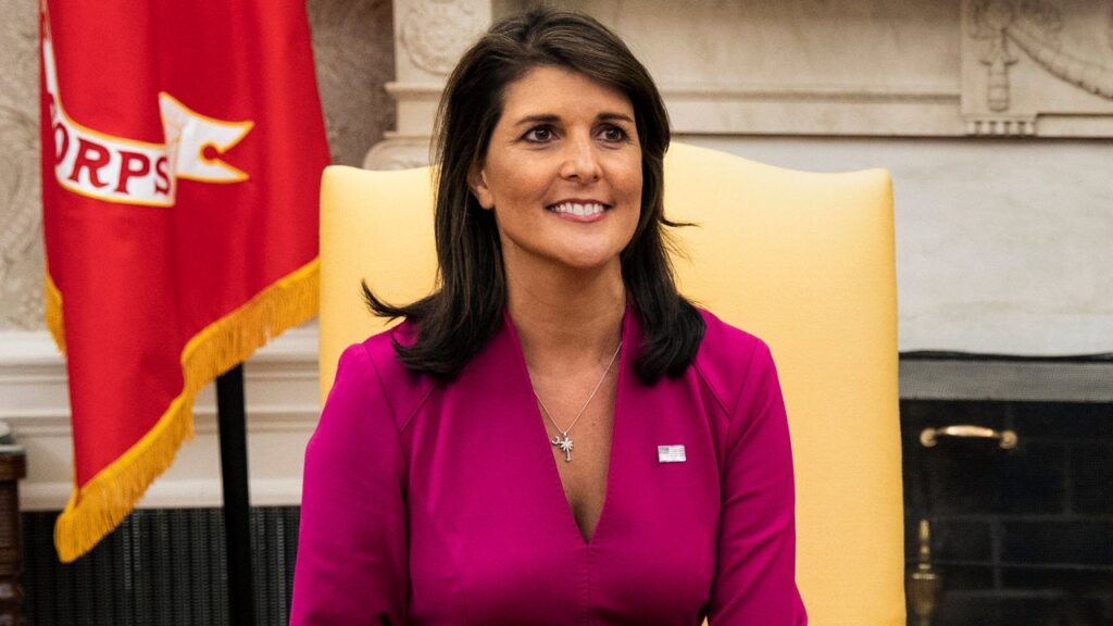 Nikki Haley in the Oval Office. Image Credit: White House.