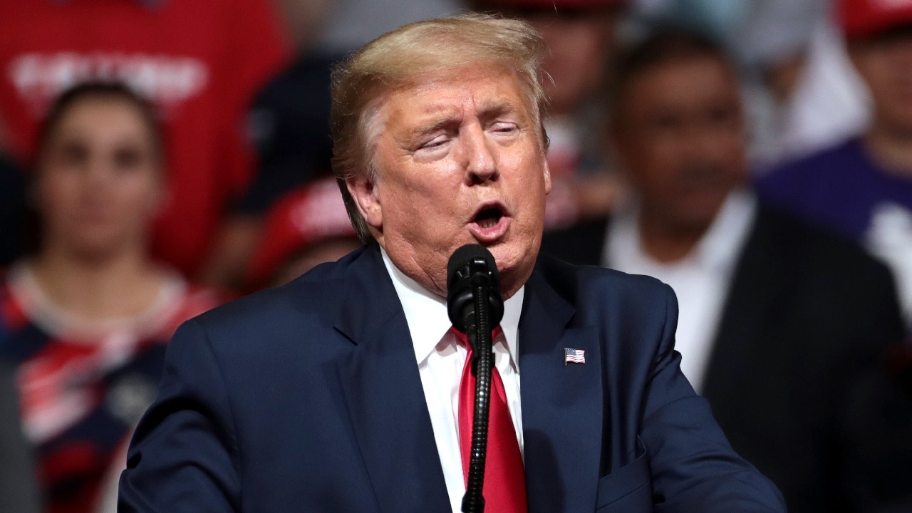 President of the United States Donald Trump and Governor Doug Ducey speaking with supporters at a "Keep America Great" rally at Arizona Veterans Memorial Coliseum in Phoenix, Arizona. By Gage Skidmore. Image Credit: Creative Commons.