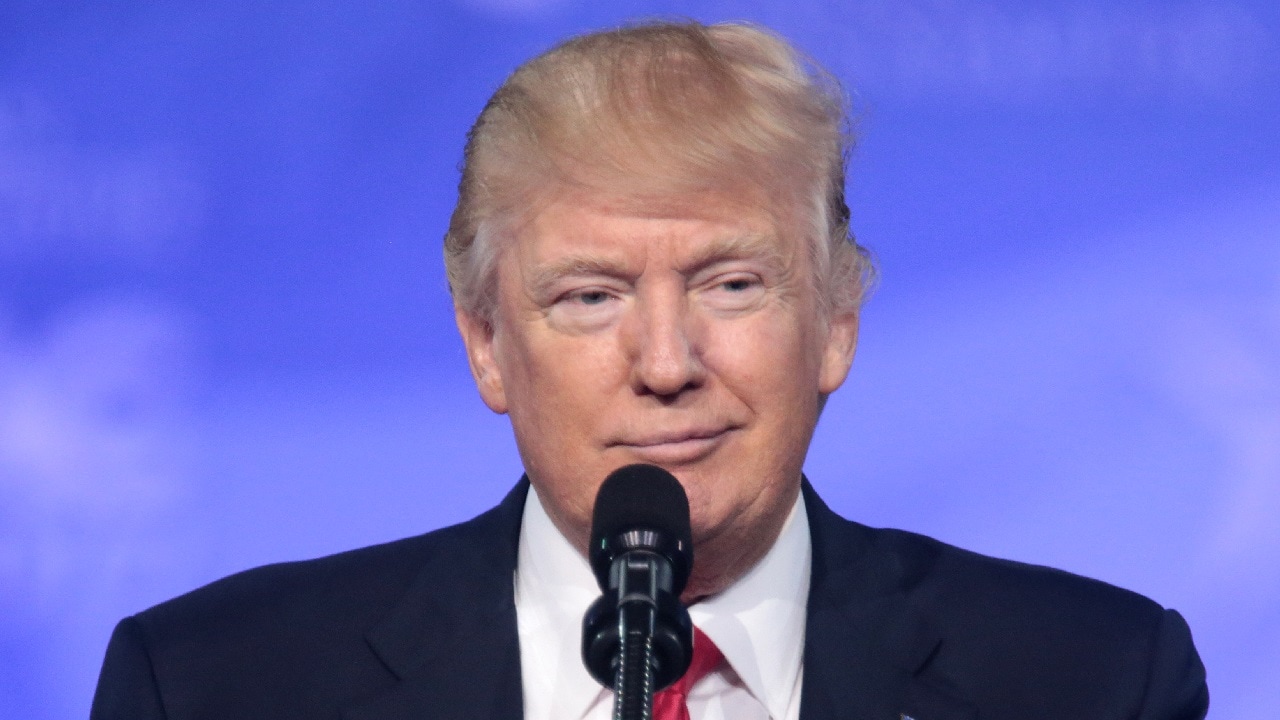 President of the United States Donald Trump speaking at the 2017 Conservative Political Action Conference (CPAC) in National Harbor, Maryland. Image by Gage Skidmore.