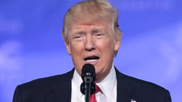 President of the United States Donald Trump speaking at the 2017 Conservative Political Action Conference (CPAC) in National Harbor, Maryland. Image: Creative Commons.