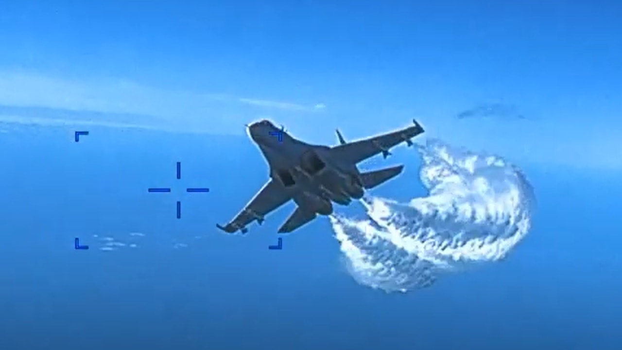 Su-27 Russia Drone Attack Screenshot