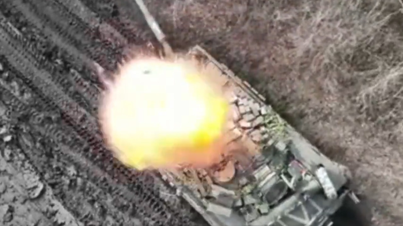 T-80 Tank Destroyed in Ukraine