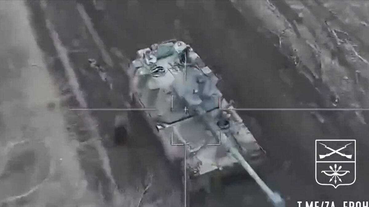 Russian Lancet Drone Attack on Ukraine. Image Credit: Twitter Screenshot.