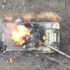 Russian Tank Destroyed by Ukraine Drone Screenshot