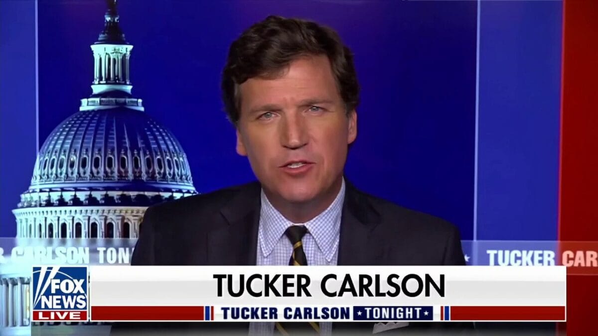 Tucker Carlson screenshot from Fox News. 