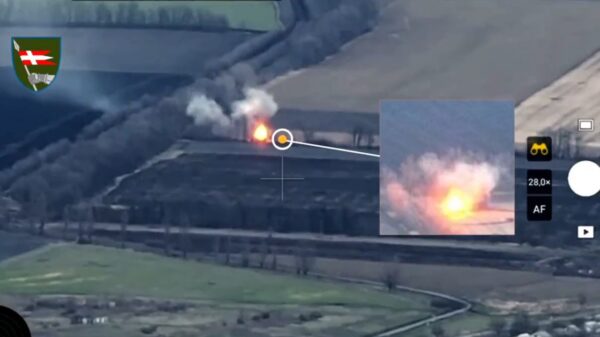 Ukraine Attack on Russian Mortar