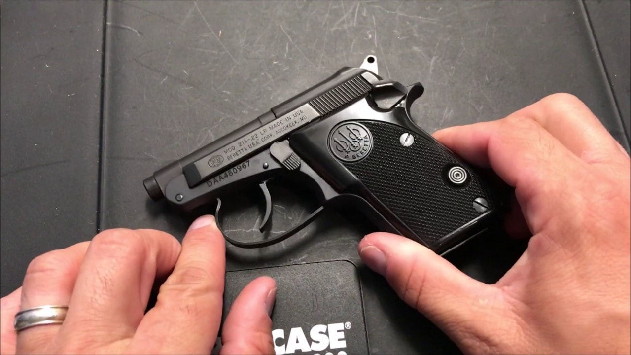 Beretta 21 Bobcat. Image: YouTube Screenshot.