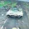 Kamikaze Drone Attack on Russian T-72