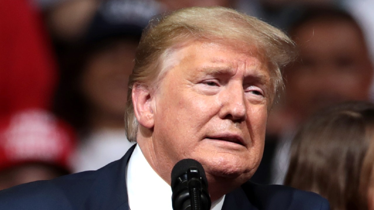 From Gage Skidmore. U.S. Congressman Andy Biggs, President of the United States Donald Trump and U.S. Congressman David Schweikert speaking with supporters at a "Keep America Great" rally at Arizona Veterans Memorial Coliseum in Phoenix, Arizona.