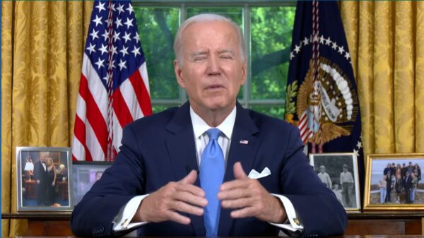 Joe Biden Addressing the Nation. Image Credit: White House YouTube Screenshot.