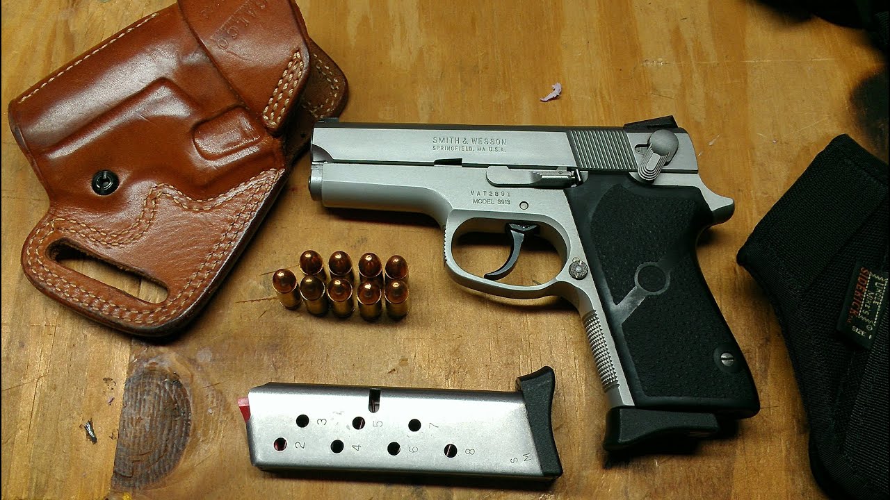 Smith and Wesson Model 3913. Image Credit: YouTube Screenshot.
