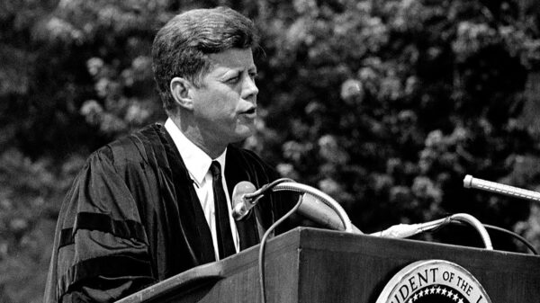 Peace Speech by John F. Kennedy. Image Credit: Creative Commons.