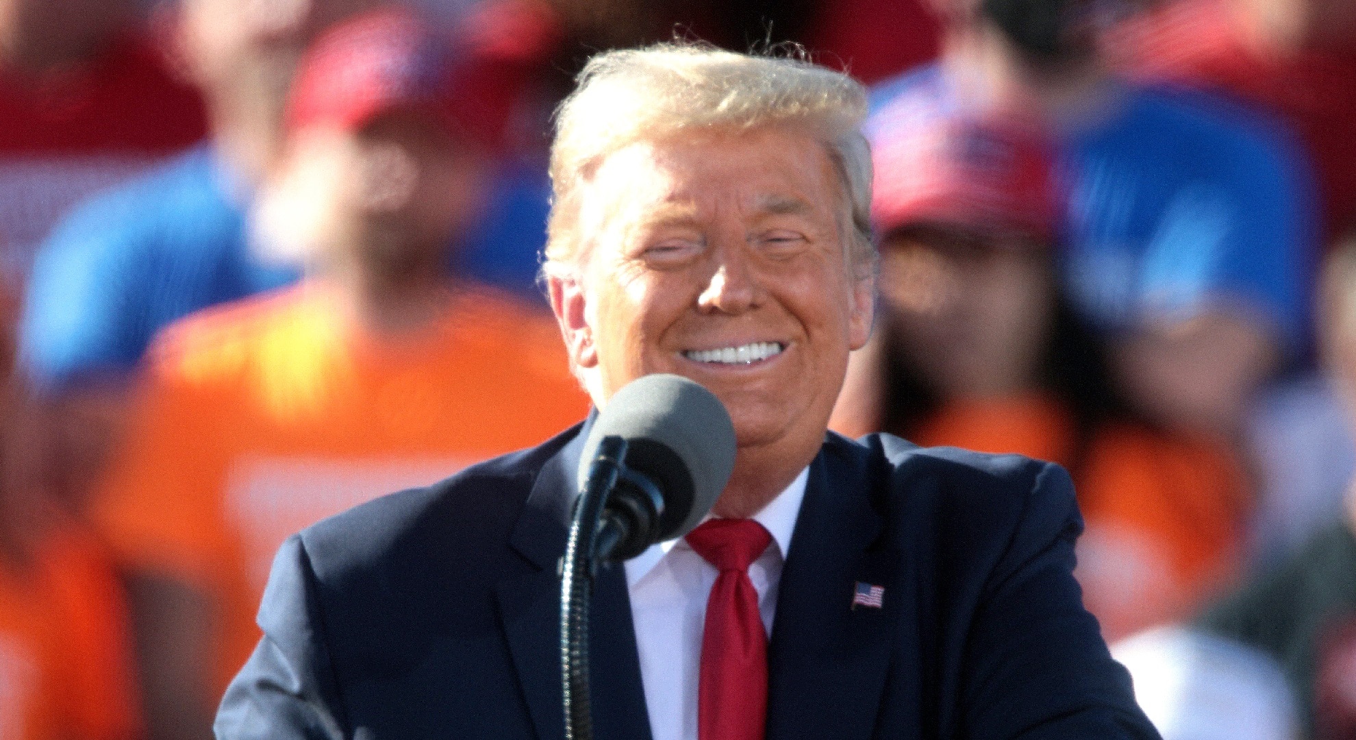 By Gage Skidmore. President of the United States Donald Trump speaking with supporters at a "Make America Great Again" campaign rally at Phoenix Goodyear Airport in Goodyear, Arizona.