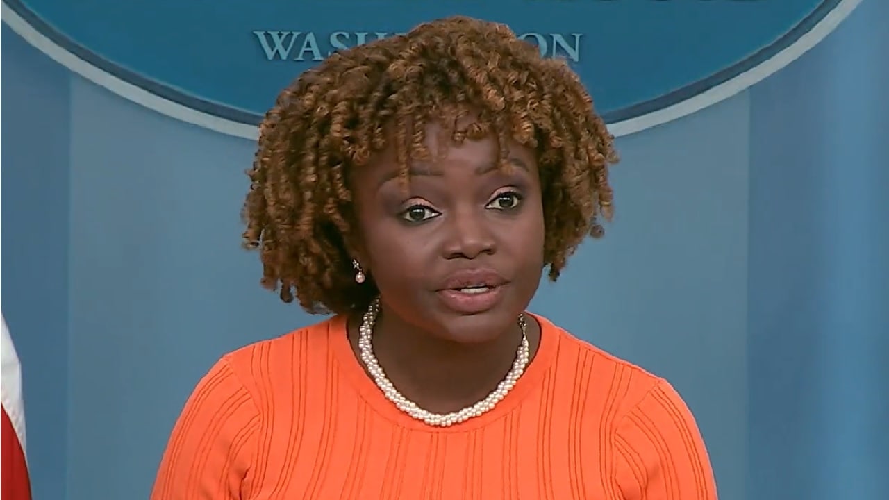 Karine Jean-Pierre. Image Credit: White House Video Screenshot.