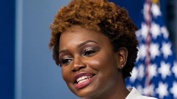 Principal Deputy Press Secretary Karine Jean-Pierre holds a press briefing, Friday, November 5, 2021, in the James S. Brady Press Briefing Room of the White House. (Official White House Photo by Cameron Smith)