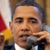 President Barack Obama talks with Israeli Prime Minister Benjamin Netanyahu during a phone call from the Oval Office, Monday, June 8, 2009. Official White House Photo by Pete Souza.