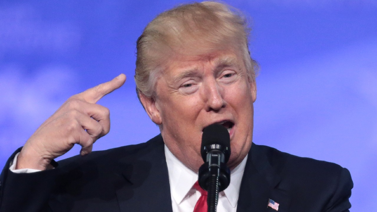 President of the United States Donald Trump speaking at the 2017 Conservative Political Action Conference (CPAC) in National Harbor, Maryland. By Gage Skidmore.