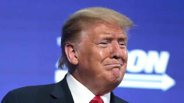 President of the United States Donald Trump speaking with supporters at an "An Address to Young Americans" event hosted by Students for Trump and Turning Point Action at Dream City Church in Phoenix, Arizona. By Gage Skidmore.