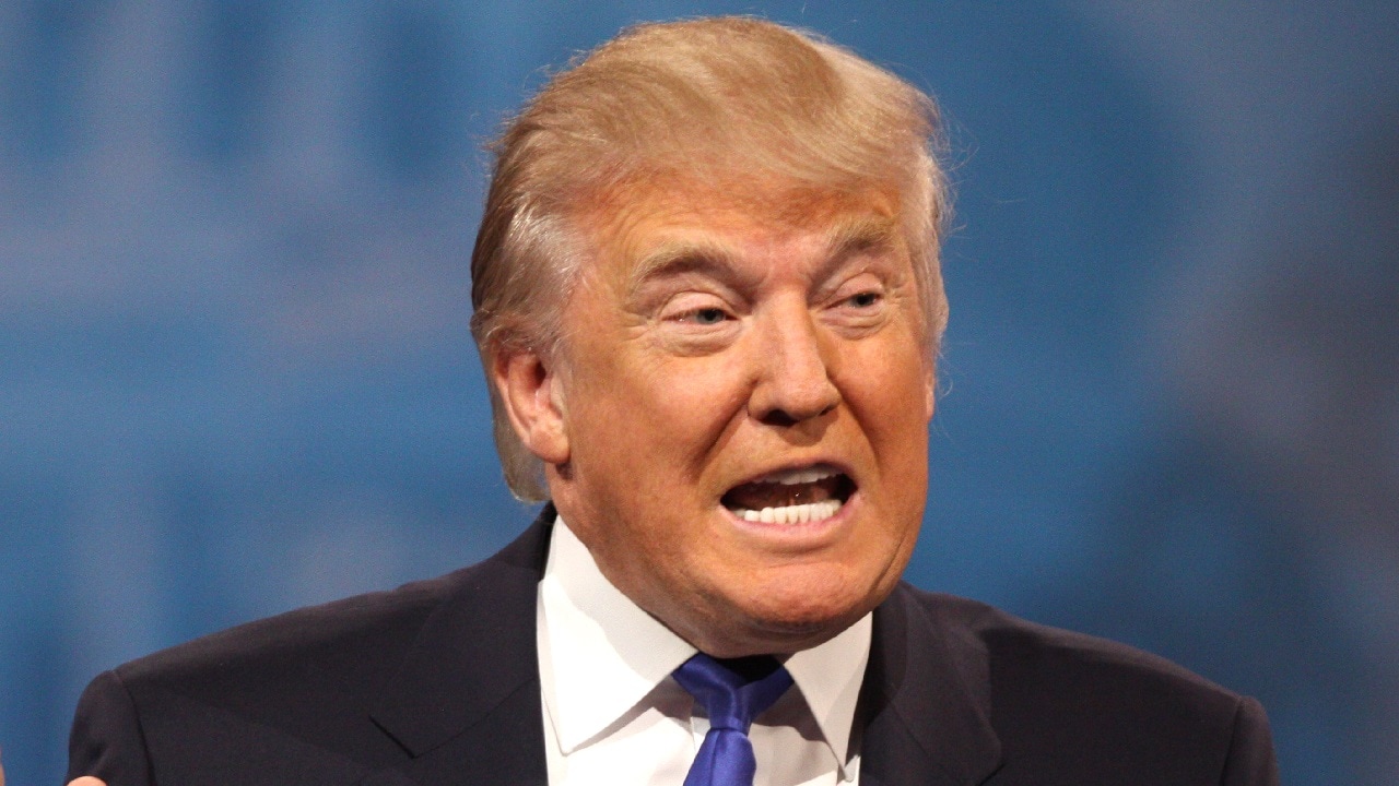 Donald Trump speaking at the 2013 Conservative Political Action Conference (CPAC) in National Harbor, Maryland. By Gage Skidmore.