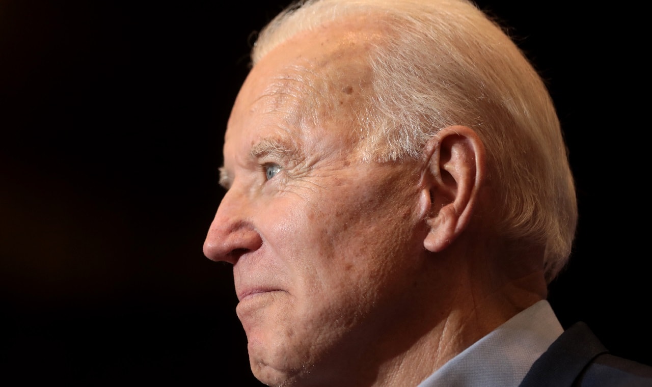 Former Vice President of the United States Joe Biden speaking with supporters at a community event at Sun City MacDonald Ranch in Henderson, Nevada. From Gage Skidmore.