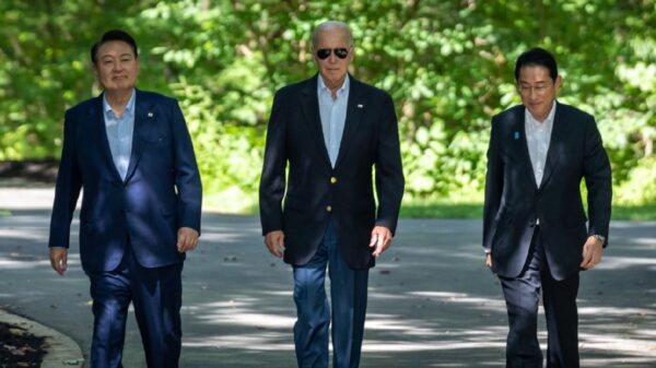 From the White House, August 2023: Today at Camp David, President Biden hosted President Yoon of the Republic of Korea and Prime Minister Kishida of Japan for a historic trilateral summit. Today’s summit was the first visit to Camp David by a foreign leader of the Biden-Harris Administration and the first since 2015. At the outset of this Administration, President Biden sought to rebuild America’s alliances and partnerships globally, but especially within the Indo-Pacific. Under his leadership, our alliances with Japan and the Republic of Korea are reaching new heights of collaboration. The three leaders announced new efforts marking a new era of partnership between Japan, the Republic of Korea, and the United States – including elevating our defense collaboration, expanding economic cooperation, and deepening cooperation on global health. This new era of trilateral partnership will advance the security and prosperity of our people, the Indo-Pacific region, and the world.