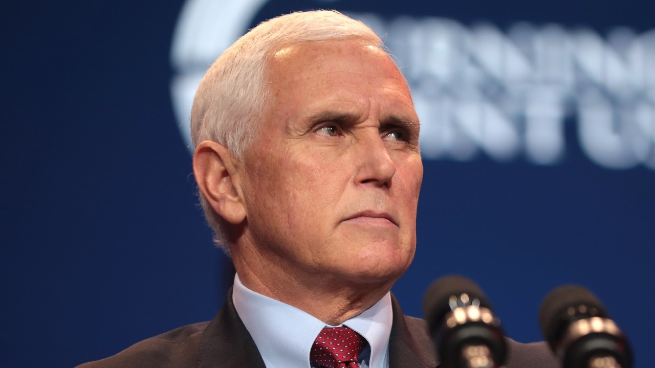 Vice President of the United States Mike Pence speaking with attendees at the 2020 Student Action Summit hosted by Turning Point USA at the Palm Beach County Convention Center in West Palm Beach, Florida. Image Credit: Gage Skidmore.