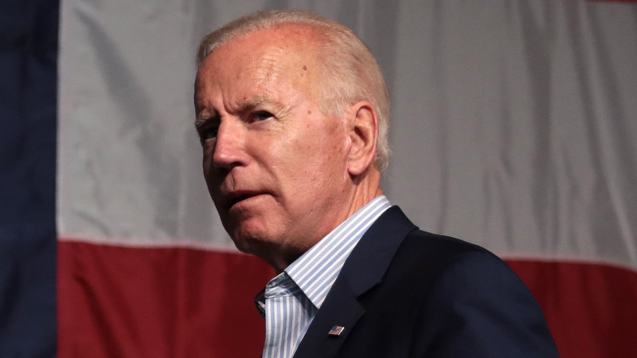 Former Vice President of the United States Joe Biden speaking with attendees at the 2019 Iowa Democratic Wing Ding at Surf Ballroom in Clear Lake, Iowa. Image By Gage Skidmore.