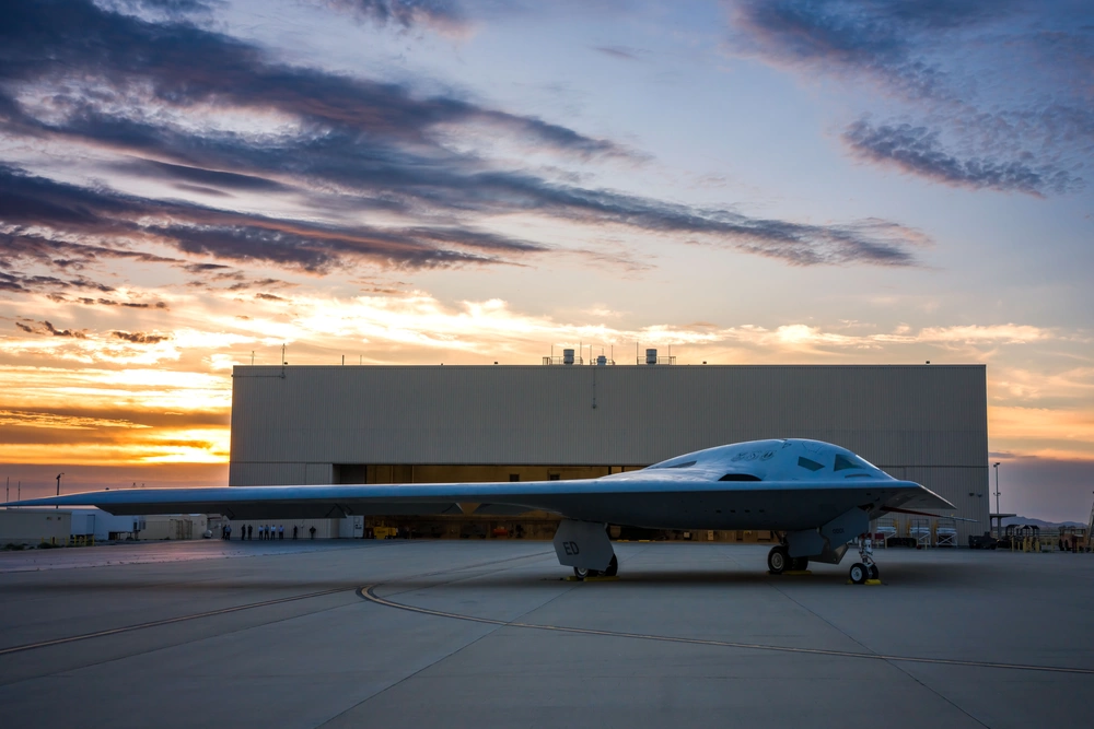 The B-21 Raider is designed with an open systems architecture, enabling rapid insertion of mature technologies and allowing the aircraft to be effective as threats evolve. The bomber was designed up front for supportability and maintainability-based upon decades of lessons learned and best practices from prior aircraft programs-to improve long-term affordability and outcomes in operations and sustainment. The B-21 first flight is anticipated to take place in calendar year 2023. (U.S. Air Force photo)

