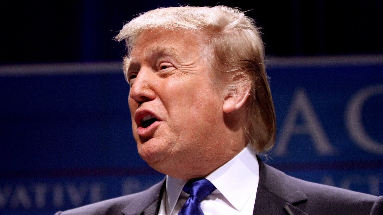 Donald Trump speaking at CPAC 2011 in Washington, D.C. By Gage Skidmore.