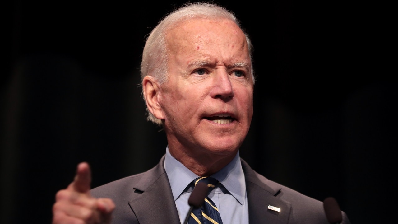 Former Vice President of the United States Joe Biden speaking with attendees at the 2019 Iowa Federation of Labor Convention hosted by the AFL-CIO at the Prairie Meadows Hotel in Altoona, Iowa. By Gage Skidmore.